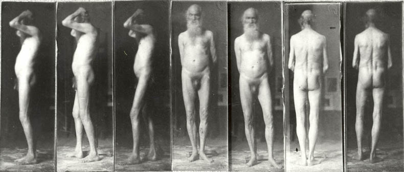 Thomas Eakins, 'Old man, seven photographs'