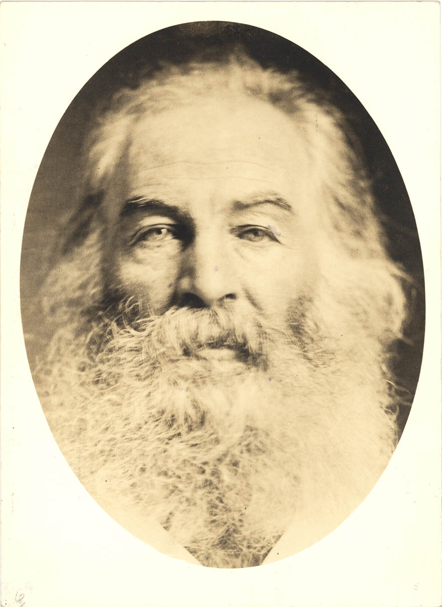 Whitman c:a 1867. Photo W. Kurtz. The straight-forward gaze. 