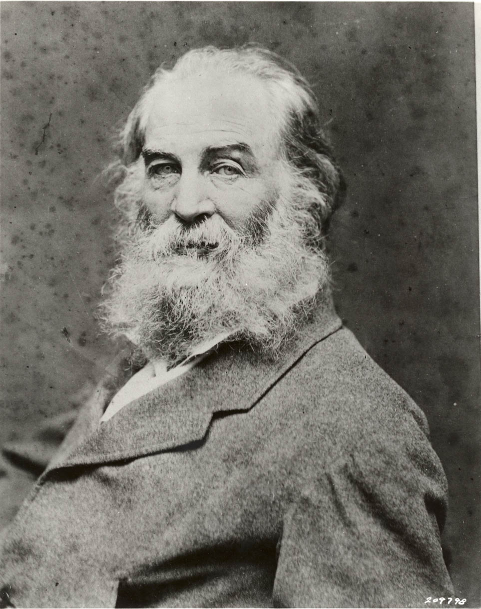 Whitman, photographed by George Potter (early 1870s).  