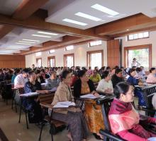 2-The auditorium at Yangon University was packed with people interested in engaging with the writers.jpg
