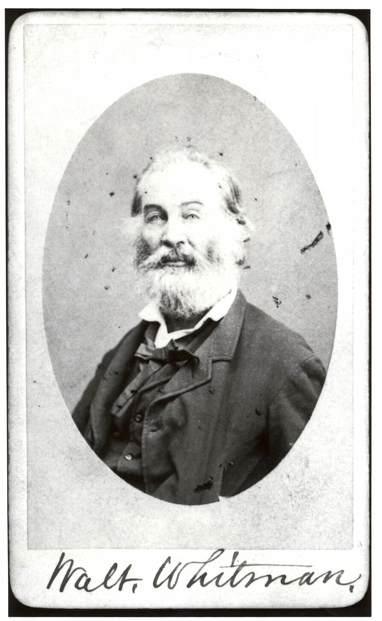 Whitman photographed by Matthew Brady in 1866