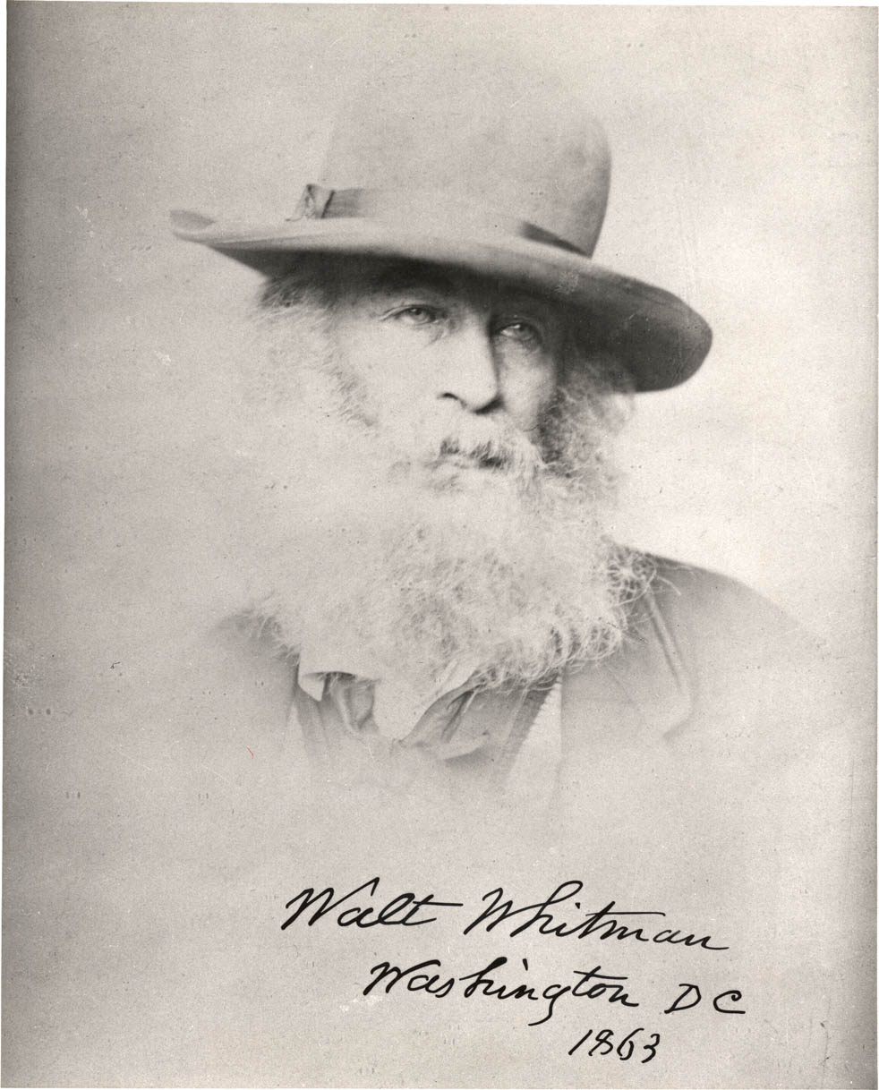 Whitman, photo W. Kurtz or M.Brady, 1863