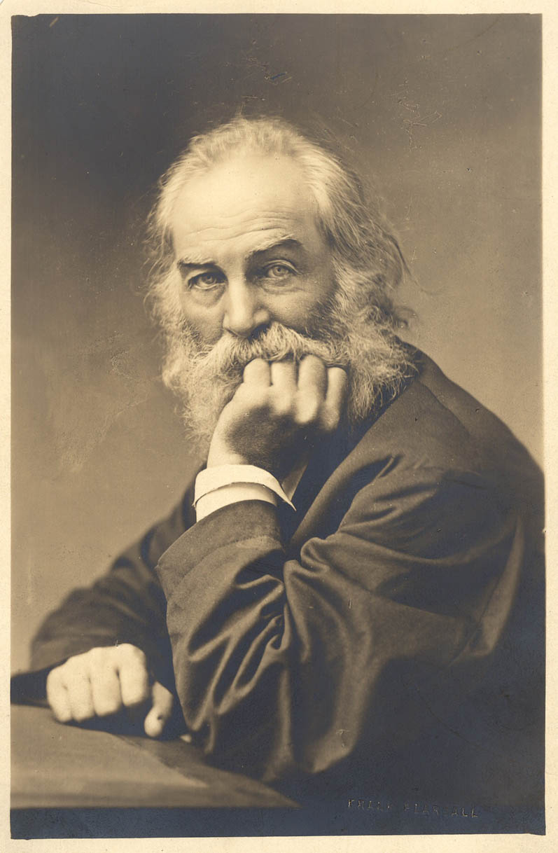 Whitman's two fists (photo F. Pearsall, c:a 1870)
