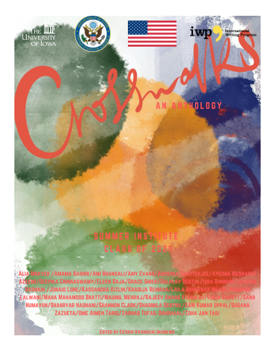 The cover of Crosswalks, a compilation of work by the 2021 participants