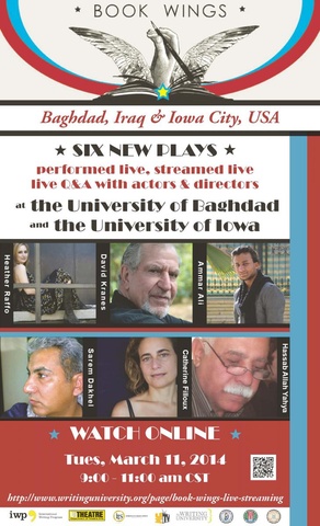 A poster for the 2014 Iraq Book Wings performance.